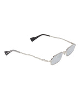 Silver Z18 Mask Sunglasses - KUBORAUM MEN | PLP | dAgency