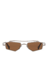 Brown Z23 Mask Sunglasses - KUBORAUM MEN | PLP | dAgency