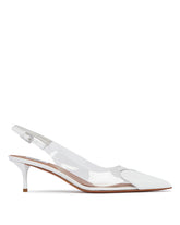 White Le Coeur Leather Slingbacks - Alaia women | PLP | Antonia