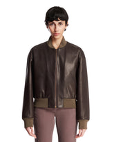 Brown Morisel Leather Jacket - the row women | PLP | Antonia