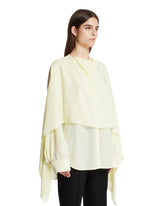 Yellow Draped Kiki Shirt | PDP | Antonia
