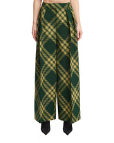 Green Check Trousers - BURBERRY WOMEN | PLP | dAgency