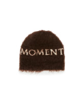 Brown Mohair Logo Hat - PERFECT MOMENT WOMEN | PLP | Antonia