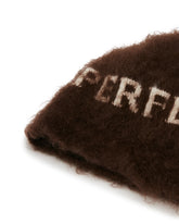 Cappello In Mohair Con Logo Marrone | PDP | Antonia