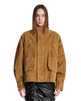 Giacca In Suede Multitasche Beige - GIACCHE DONNA | PLP | Antonia