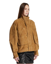 Giacca In Suede Multitasche Beige | PDP | Antonia