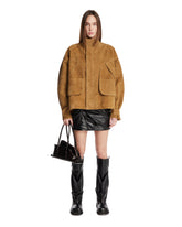 Giacca In Suede Multitasche Beige - GIACCHE DONNA | PLP | Antonia