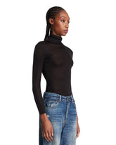 Black Sheer Silk Top | PDP | Antonia