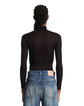 Black Sheer Silk Top | PDP | Antonia