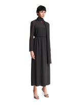 Gray Midi Silk Dress | PDP | Antonia