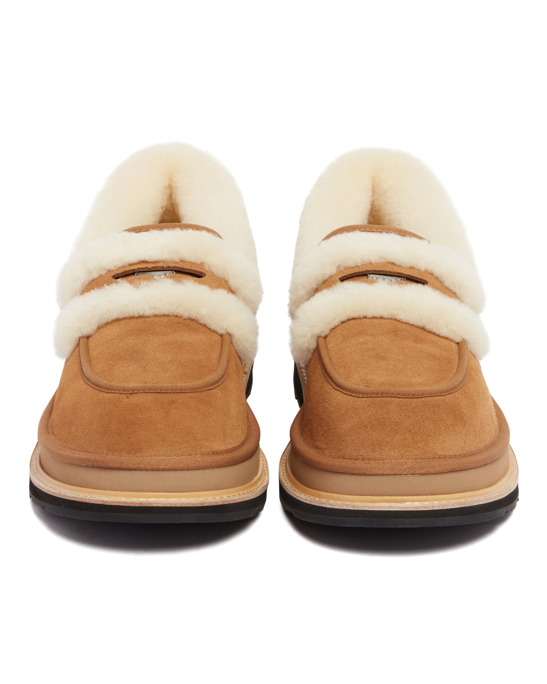 UGG X Sacai Beige Leather Loafers | UGG - Antonia
