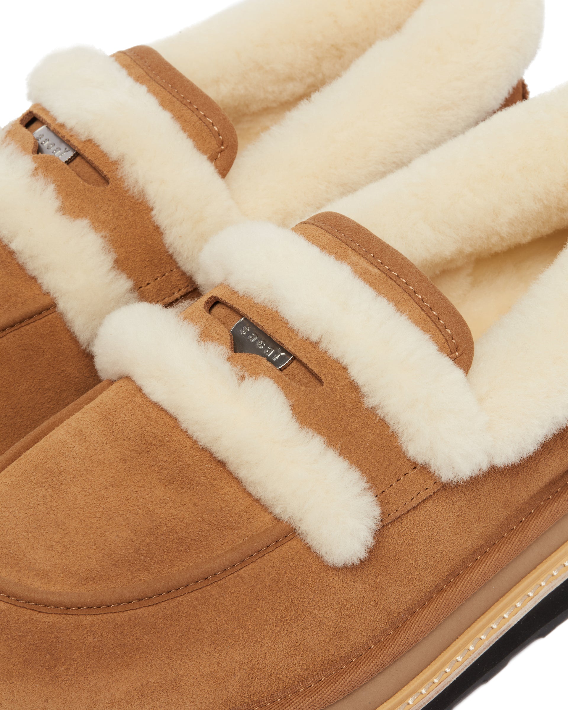 UGG X Sacai Beige Leather Loafers | UGG - Antonia