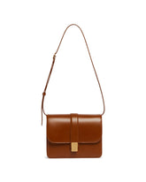 Brown Blake Leather Shoulder Bag | PDP | Antonia