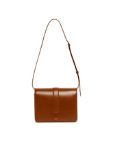 Brown Blake Leather Shoulder Bag | PDP | Antonia