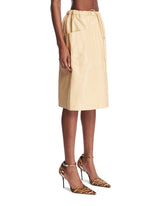 Beige Leather Skirt | PDP | Antonia