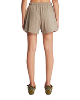 Dark Beige Cotton Shorts | PDP | Antonia