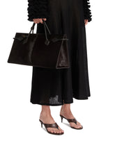 Brown Le Teckel Leather Tote Bag - New arrivals women's bags | PLP | Antonia