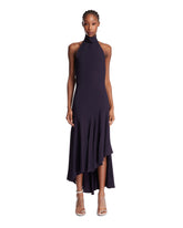 Purple Asymmetric Viscose Dress - Alaia women | PLP | Antonia