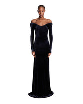 Blue Long Fitted Dress - Alaia women | PLP | Antonia