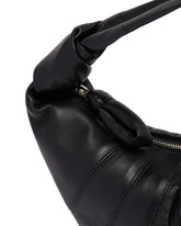 Black Midi Croissant Bag | PDP | Antonia