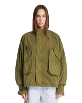 Giacca In Cotone Multitasche Verde - GIACCHE DONNA | PLP | Antonia
