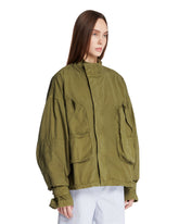 Giacca In Cotone Multitasche Verde | PDP | Antonia