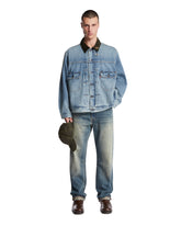 Levi's x Barbour Blue Type II Trucker Denim Jacket - LEVI'S MEN | PLP | Antonia