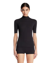 NikeSKIMS Black Mock Neck Top | PDP | Antonia