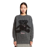 Gray Teddy Bear Sweater - Women's knitwear | PLP | dAgency