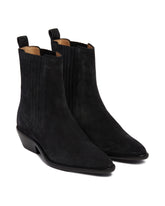 Black Delena Suede Boots - Women's boots | PLP | dAgency