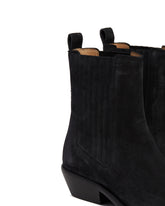 Black Delena Suede Boots | PDP | dAgency