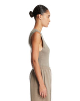 Dark Beige Cotton Top | PDP | Antonia