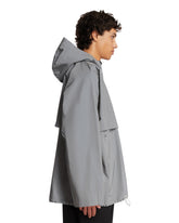 Gray Hooded Windbreaker Jacket | PDP | Antonia
