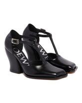 Black Wave T-Bar Pumps | PDP | Antonia