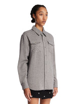 Gray Slade Denim Shirt | PDP | Antonia