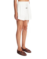 White Cotton Shorts | PDP | Antonia