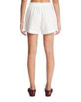 White Cotton Shorts | PDP | Antonia