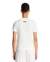 White Classic T-Shirt with Logo | PDP | Antonia