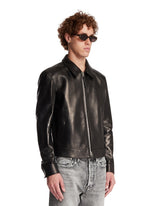 Black Leather Zip Jacket | PDP | Antonia