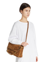 Borsa A Spalla Con Catena Grande Marrone - BORSE A SPALLA DONNA | PLP | Antonia