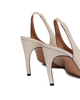 White Slingback Pumps | PDP | Antonia