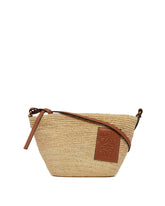 Beige Raffia Shoulder Bag - LOEWE | PLP | Antonia