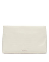 Pouch In Pelle Croc-Embossed Bianca XXL - LA MAMA | PLP | Antonia