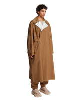 Brown Wool-Blend Long Trench Coat | PDP | Antonia