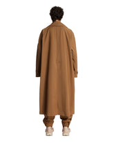 Brown Wool-Blend Long Trench Coat | PDP | Antonia