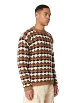 Geometric Pattern Wool-Blend Sweater | PDP | Antonia
