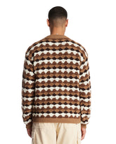 Geometric Pattern Wool-Blend Sweater | PDP | Antonia