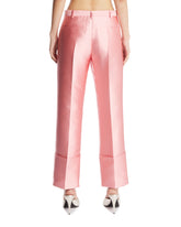 Pink Silk Blend Trousers | PDP | Antonia