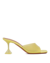 Yellow Lupita Glass 70 Slippers - Women's pumps | PLP | dAgency