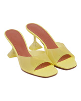 Yellow Lupita Glass 70 Slippers - Amina muaddi women | PLP | dAgency